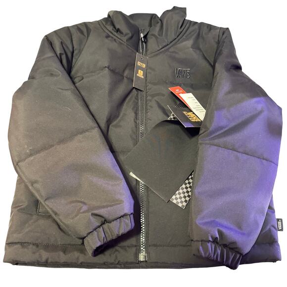 BRAND NEW with Tags VANS Black Puffer Jacket size Youth 5